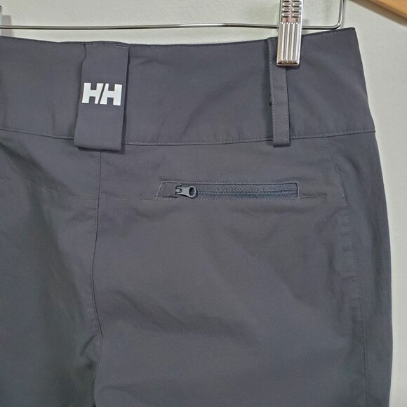 HELLY HANSEN Crewline Capris Pants Hiking Quick Dry Gorpcore Grey Women 28 x 16" - Picture 7 of 13